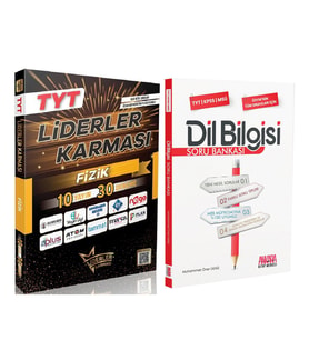 Liderler Karması TYT Fizik 10 Yayın 30 Deneme ve AKM Dil Bilgisi Soru Bankası Seti 2 Kitap