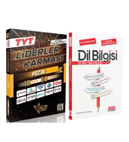 Liderler Karması TYT Fizik 10 Yayın 30 Deneme ve AKM Dil Bilgisi Soru Bankası Seti 2 Kitap