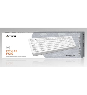 A4 Tech Fk10 Q Usb Fsytyler Beyaz Tr Fn-Mmedya Klavye