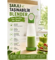 400 ml Kapasiteli Portatif Meyve ve Smoothie Blenderı