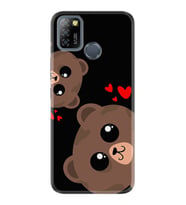 Infinix Smart 5 Kılıf Silikon Desen Özel Seri Love Animals 1780