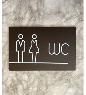 Bitter Serisi Lux WC Yönlendirme Levhası