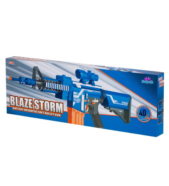 Pilli Otomatik Sünger Atan Blaze N-Strike Elite Tüfek Büyük Boy 75 Cm