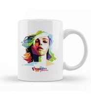 Geometric Celebrity Scarlett Johansson Kupa Bardak Porselen