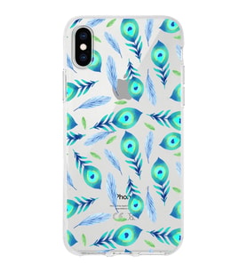 PrintiFy Apple  iPhone X ile Uyumlu 1mm Slim Fit Nazar Boncuğu 3 Baskılı Şeffaf  Kılıf