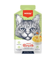 Petlovebutik Kediler için Bal Kabağı & Havuçlu Tavuk Eti Çorbası 50g