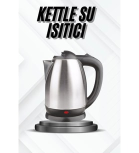 Kettle Su Isıtıcı C F Priz Uyumlu 220 - 240 V Paslanmaz Çelik Kablolu