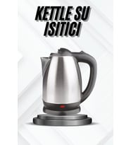 Kettle Su Isıtıcı C F Priz Uyumlu 220 - 240 V Paslanmaz Çelik Kablolu