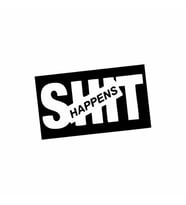 Happens Araba Sticker siyah 16x11 CM (Siyah)