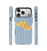 iPhone 17 Pro Vorian Çift Katmanlı Kılıf Blue Orange Slices