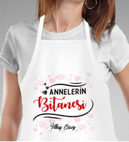 Kişiye Özel Anneler Günü Temalı Annelerin Bitanesi Mutfak Önlüğü