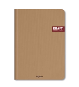 Kraft Ofis Defter Çizgili Kahve