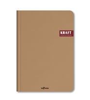 Kraft Ofis Defter Çizgili Kahve