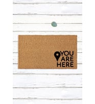 You Are Here Konumlu Kapı Önü Paspası Koko Paspas Ev Için Paspas Giriş Paspası Kıl Paspas