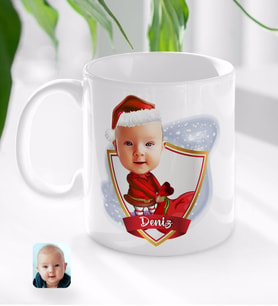 BK Gift Kişiye Özel İsimli Bebek Karikatürlü Beyaz Kupa Bardak-6