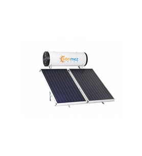 Solar 200L Emayeli Prizmatik Çift Bakır Kollektörlü Güneş Enerjili Su Isıtma Sistemi (KAPALI DEVRE BASINÇLI)