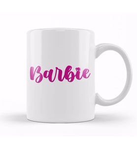 Barbie Doll Kinder Kupa Bardak Porselen