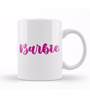 Barbie Doll Kinder Kupa Bardak Porselen