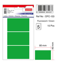 Tanex Etiket Ofc-123 Yeşil 10 lu 40X80 - 2 adet