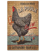 Cakapuzzle Gastronomi ve Tavuk Afişi Görseli Puzzle Yapboz MDF (Ahşap) (120 Parça)