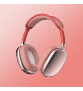 Kablosuz P9 Pro Max Hava Kulaklıkları Akıllı Gürültü Azaltma Bluetooth Tws Pembe Pembe