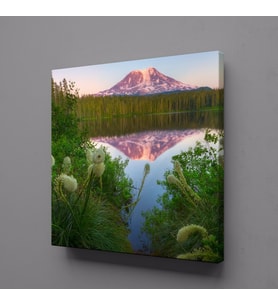DAĞIN DENİZE YANSIMASI KANVAS TABLO 50x50cm (Karışık)
