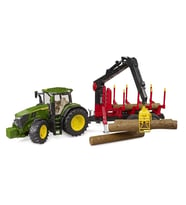John Deere 7R 350 Traktör& Kütük Taşıyan Römork BR03154