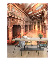 Dreamwall Saray Desenli Isı Ve Ses Yalıtımlı Sağlıklı Tekstil Duvar Kağıdı (Çok Renkli)