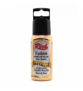Rich Boyutlu Boncuk Boya 60 ml. 900 METALİK ALTIN 