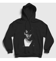 Presmono Unisex Beyaz Young V2 Johnny Depp Kapüşonlu Sweatshirt 355009tt (Siyah)
