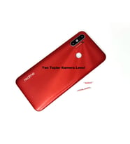 Tkgz Oppo Realme C3 Kasa Arka PİL Batarya Kapağı KIRMIZI