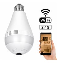 Balık Gözü Panoramik Görüş WiFi Akıllı Güvenlik Kamerası HD Gece Görüşü, Hareket Algılama, Çift Yönlü Ses, Mobil İzleme