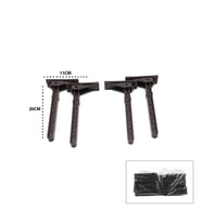 4 ADET KAHVERENGİ SOFRA AYAK KOMPLE PLASTİK 20CM AÇ KAPA