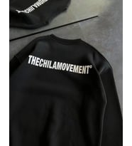 Kışlık Bisiklet Yaka Oversize Baskılı SweatShirt - Siyah