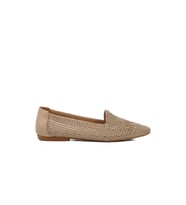 Bej Tekstil Örgülü Kadın Babet 596075 Z (Bej)
