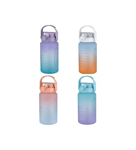 Vagon Life 1500 ML Pipetli/Pipetsiz Motivasyon Matara 1.5 Litre Suluk (Karışık Renk 1 Adet)