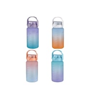 Vagon Life 1500 ML Pipetli/Pipetsiz Motivasyon Matara 1.5 Litre Suluk (Karışık Renk 1 Adet)