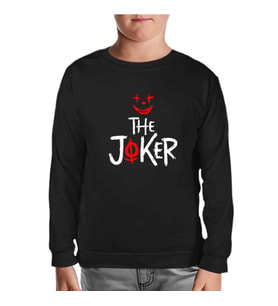 The Joker - Look Siyah Çocuk Sweatshirt