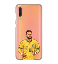 Samsung Galaxy A50 - A30S - A50S Uyumlu Neymar Da Silva Tasarımlı Şeffaf Telefon Kılıfı