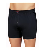 6 Adet Şahinler Erkek Penye Short Boxer Düz Renk ve Desenli E010 (Siyah)