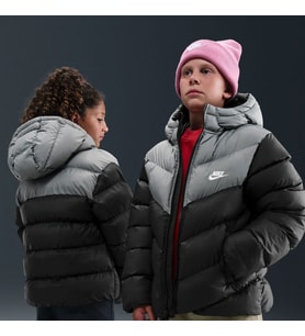 Nike K NSW TF ADP PUFFER COLORBLOCK Siyah Erkek Çocuk Mont IB6164-010