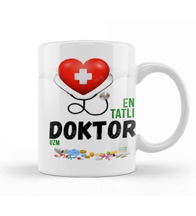Doktor Doktora Hediye Kupa Bardak Porselen
