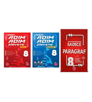 NEWTON YAYINLARI 8.SINIF ADIM ADIM ZİRVEYE TÜRKÇE+MATEMATİK+PARAGRAF SORU BANKASI