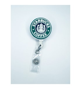 Starbuck Figürlü Yoyo Yaka Kartlık Tutucu