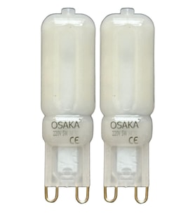 (2 Adet) Osaka Buzlu 5W Beyaz Işık (6500K) G9 Duylu Led Kapsül Ampul