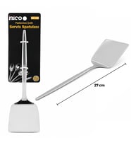Metal Servis Spatulası - Krom Renk - 27 cm - Paslanmaz Çelik