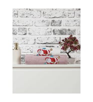 Mira Home Banyo Havlusu Takımı Noel Baba  Nakışlı (Çok Renkli)