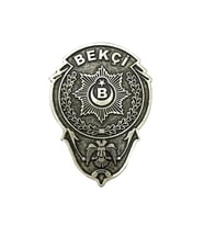 Single Sword Metal Bekçi Arması - Bekçi Rozeti