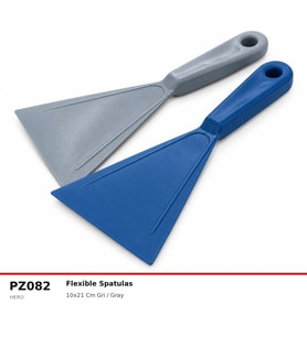 Fida Plastik Hamur Spatulası Esnek - Gri