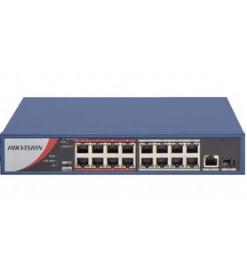 HIKVISION 16port 130w FULL PoE DS-3E0318P-E/M(B) 10/100 Yönetilemez Switch